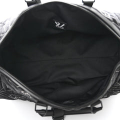 Louis Vuitton Nylon Embroidered Keepall Bandouliere 50 Black