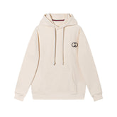 Gucci Cotton jersey hooded sweatshirt Beige