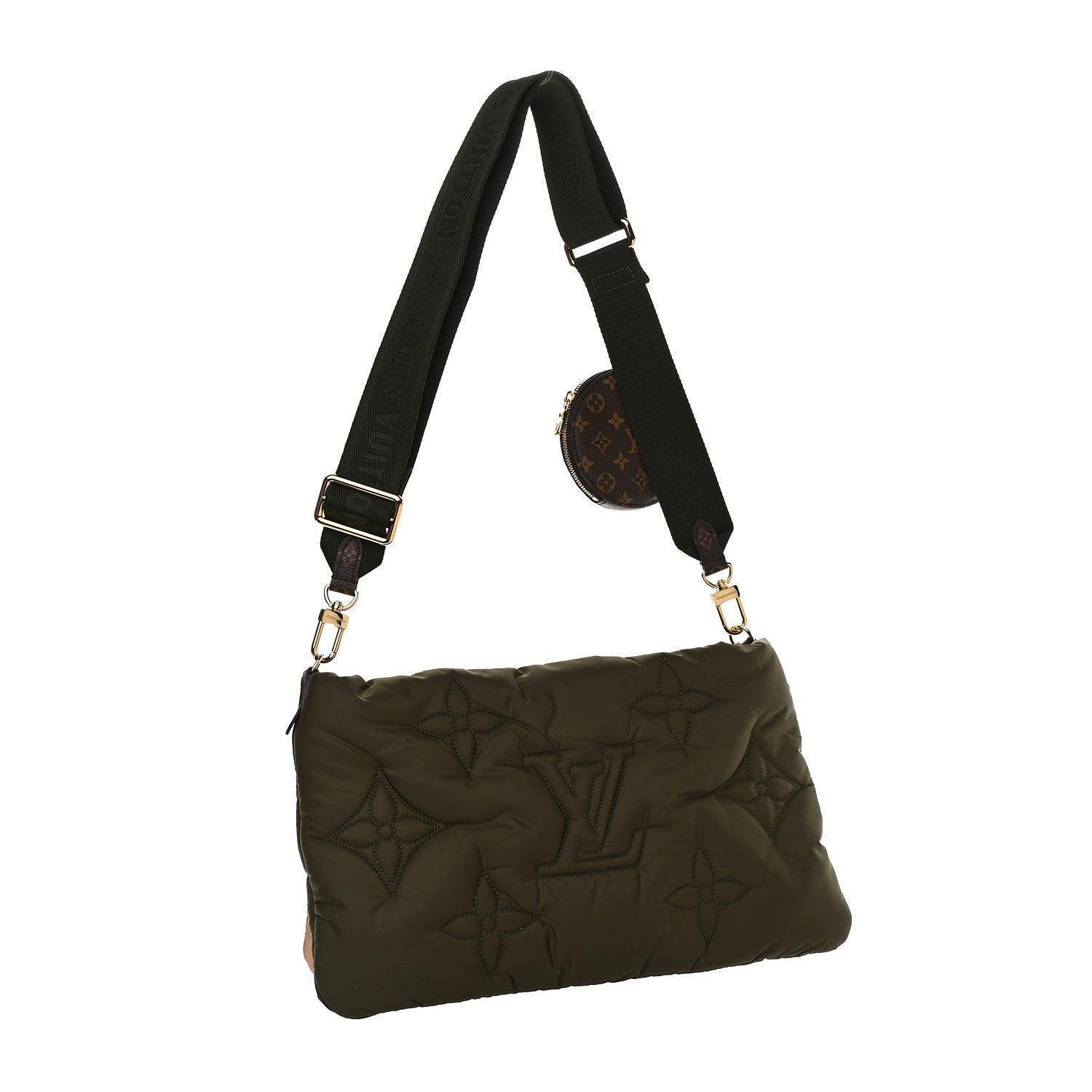 Louis Vuitton Econyl Monogram Pillow Maxi Multi Pochette Accessories Kaki Beige