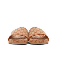 GUCCI Men's Luxury Leather Slippers - New with Tags and Box
