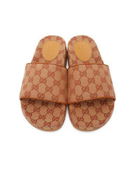 GUCCI Men's Luxury Leather Slippers - New with Tags and Box