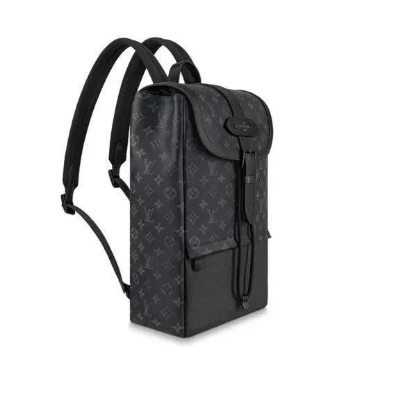 Louis Vuitton Backpack Rucksack Black Monogram Eclipse Canvas Leather