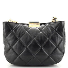 Chanel CC Chain Hobo Quilted Lambskin Small