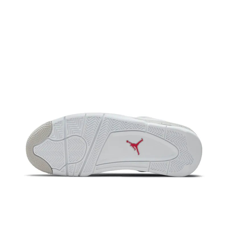 Air Jordan Retro 4-Style Sneakers – White Cement Edition