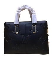 Louis Vuitton Black Monogram Giant Empreinte Leather Onthego MM Men Bag