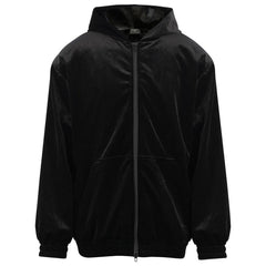 Balenciaga rhinestone-logo zipped hoodie
