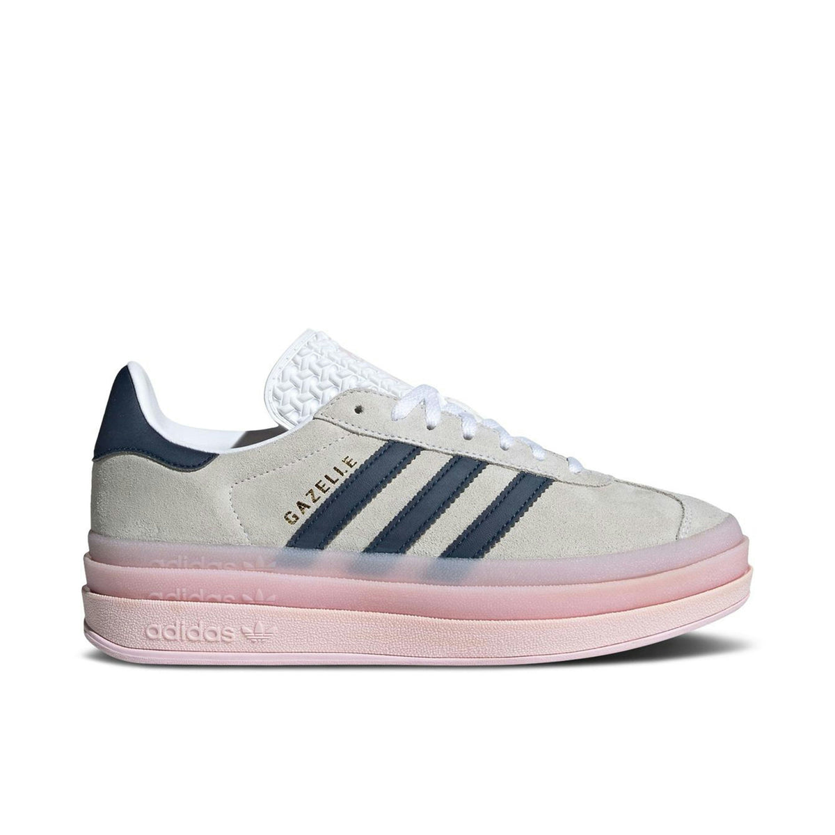 ADIDAS GAZELLE BOLD CLEAR PINK NIGHT INDIGO WOMENS