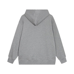 Dior Classic Letter Embroidered Hoodie Grey