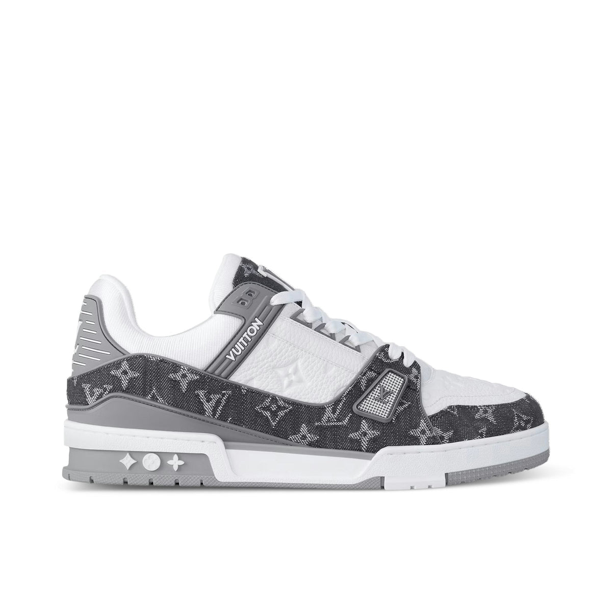 LOUIS VUITTON LV TRAINER DENIM MONOGRAM GREY Trendabox