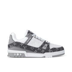 LOUIS VUITTON LV TRAINER DENIM MONOGRAM GREY Trendabox