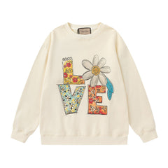 GUCCI Beige Cotton Jersey Sweatshirt New & Authentic