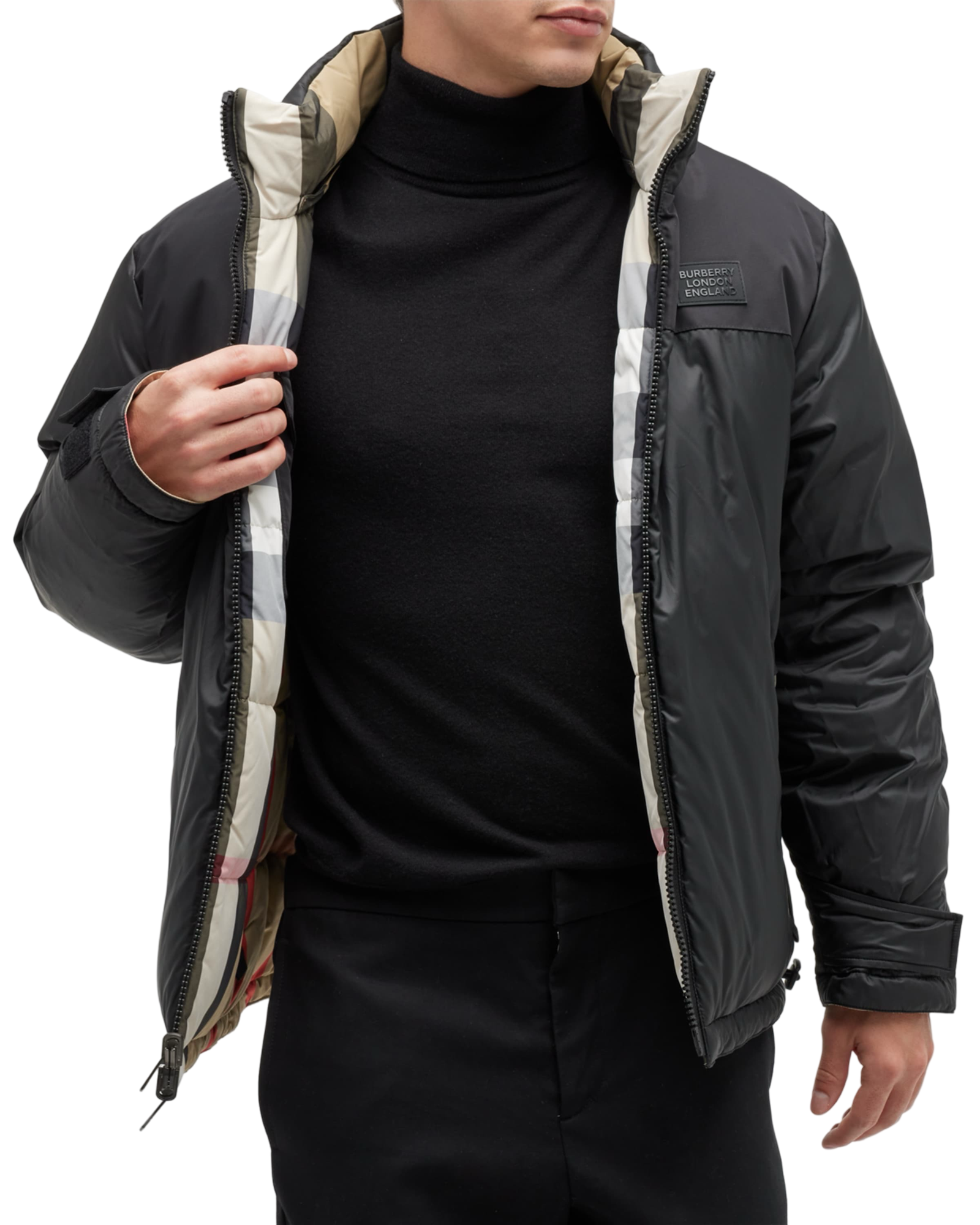 Burberry
Men's Rutland Reversible Check Puffer Jacket - SpinServe