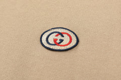 GUCCI Stripe-detail Gg Hoodie In Paste