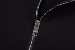 Burberry Cotton Zip Hoodie 'Black'