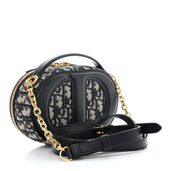 Christian Dior Signature Oval Camera Bag Calfskin with Embossed CD Signature