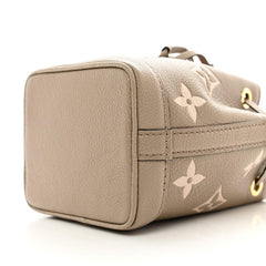 Louis Vuitton  Empreinte Monogram Giant Nano Noe Tourterelle Creme