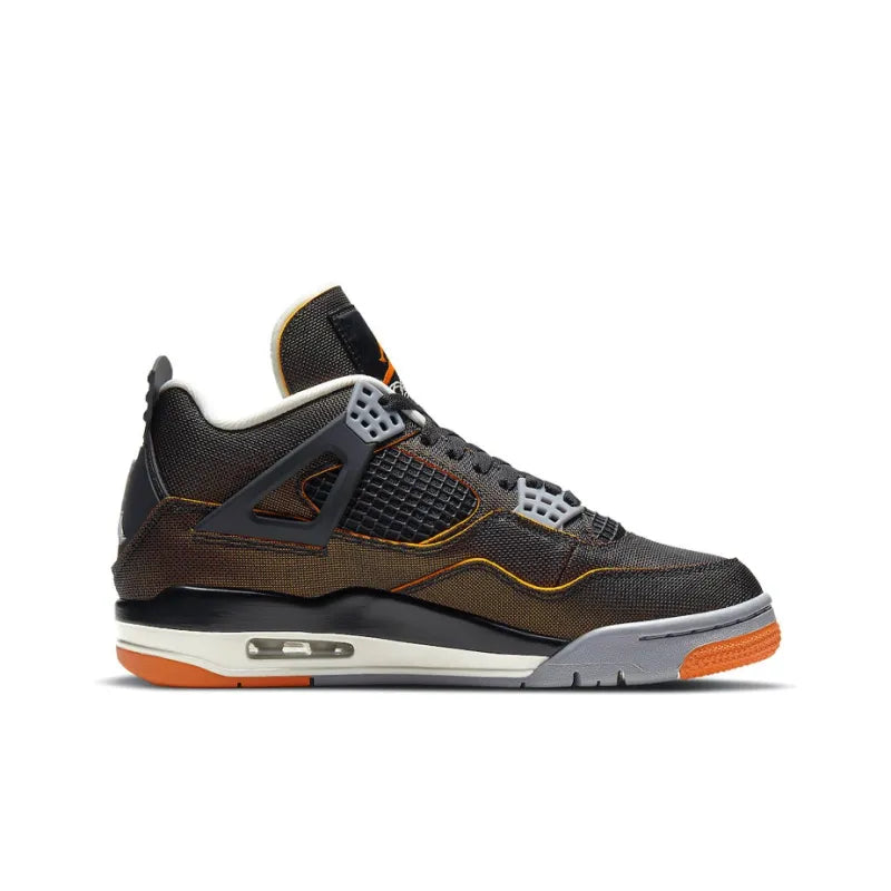 Jordan Retro 4-Style Sneakers – Starfish Orange Edition