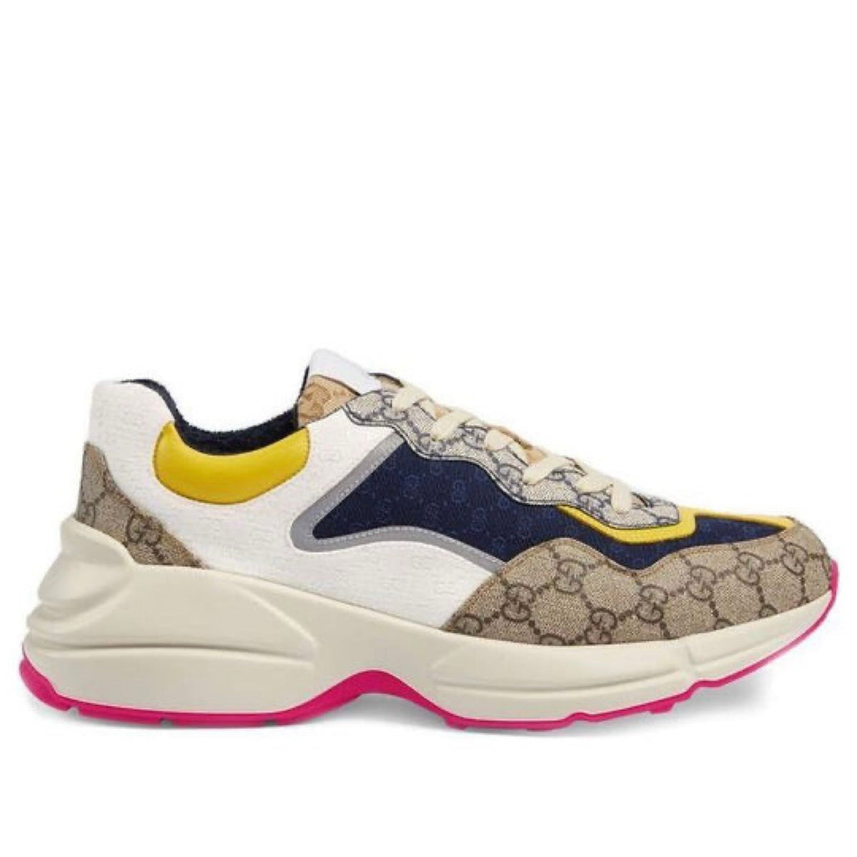 Gucci Rhyton Chunky Sneaker – Beige, White & Yellow Edition