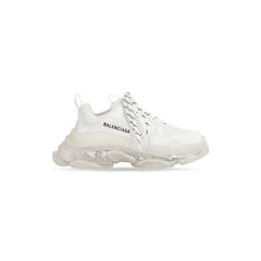 MEN'S TRIPLE S CLEAR SOLE SNEAKER IN WHITE - SpinServe