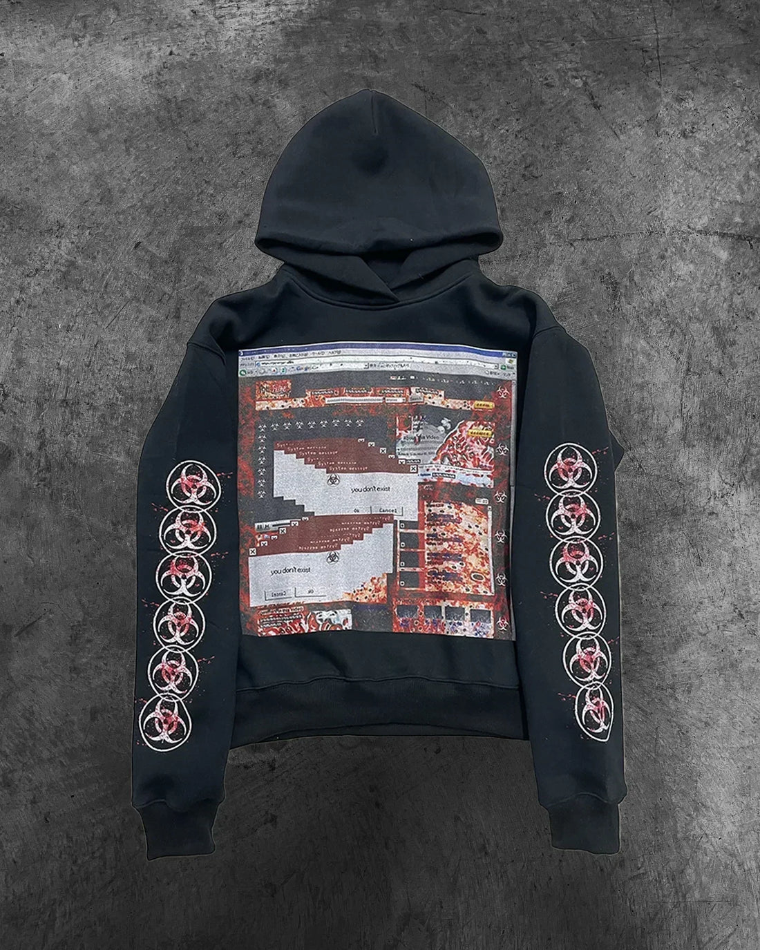 Streetwear Oversized Hoodie Gothic Goth Men And Women