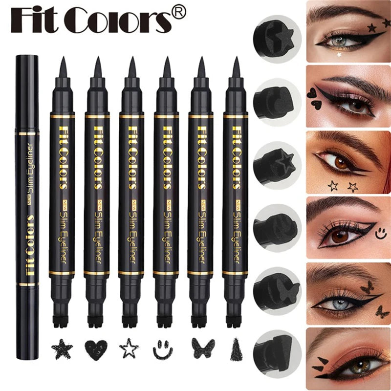 6PCS Stamp Liquid Eyeliner Set Waterproof Fast Dry