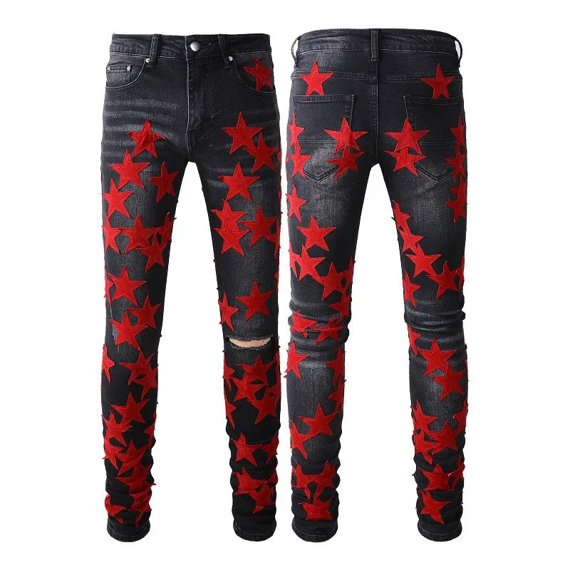 Amiri Men's Jeans Distressed Streetwear Denim Pants