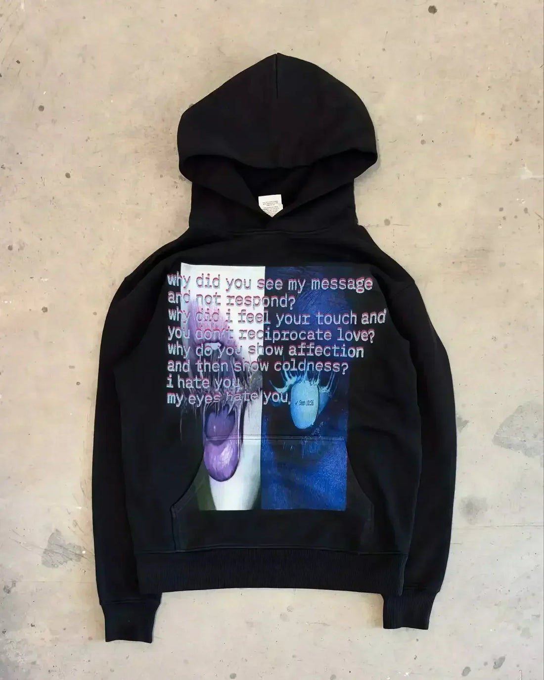Streetwear Oversized Hoodie Gothic Goth Men And Women