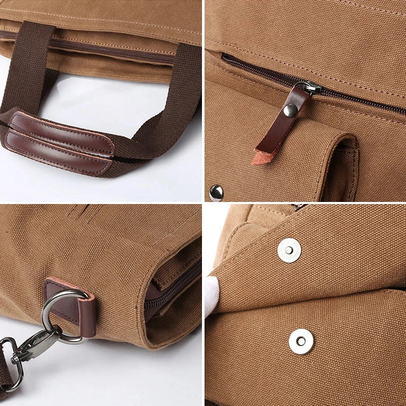 Canvas Messenger Bag Crossbody Unisex for Travel