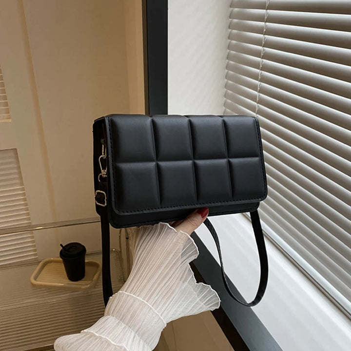 Designer Women Shoulder Bag PU Leather Handle Handbags Chain Strap Crossbody