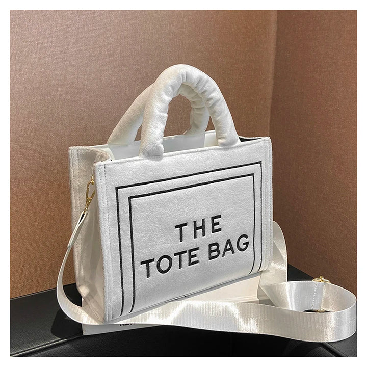 Tote Bag Handbag Female Square Stylish Soft Shoulder Bags