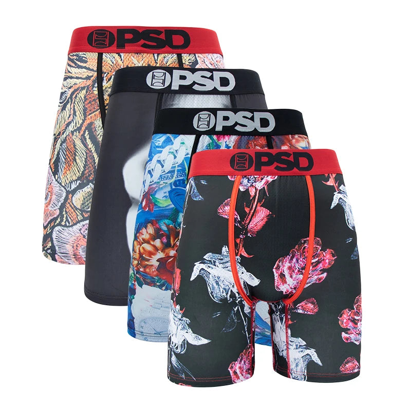 4Pcs PSD Sexy Men Underwear Boxer