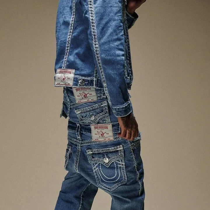 True Religion Denim Pants Trouser Hip Hop High Street Wear