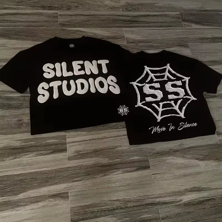 Oversized T-Short-sleeved Men And Women Hip-hop Retro Loose Casual T-shirts
