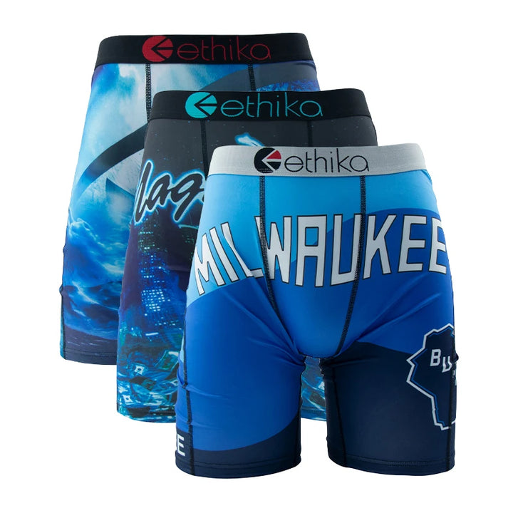 ETHIKA 3Pcs Men Underwear Boxers