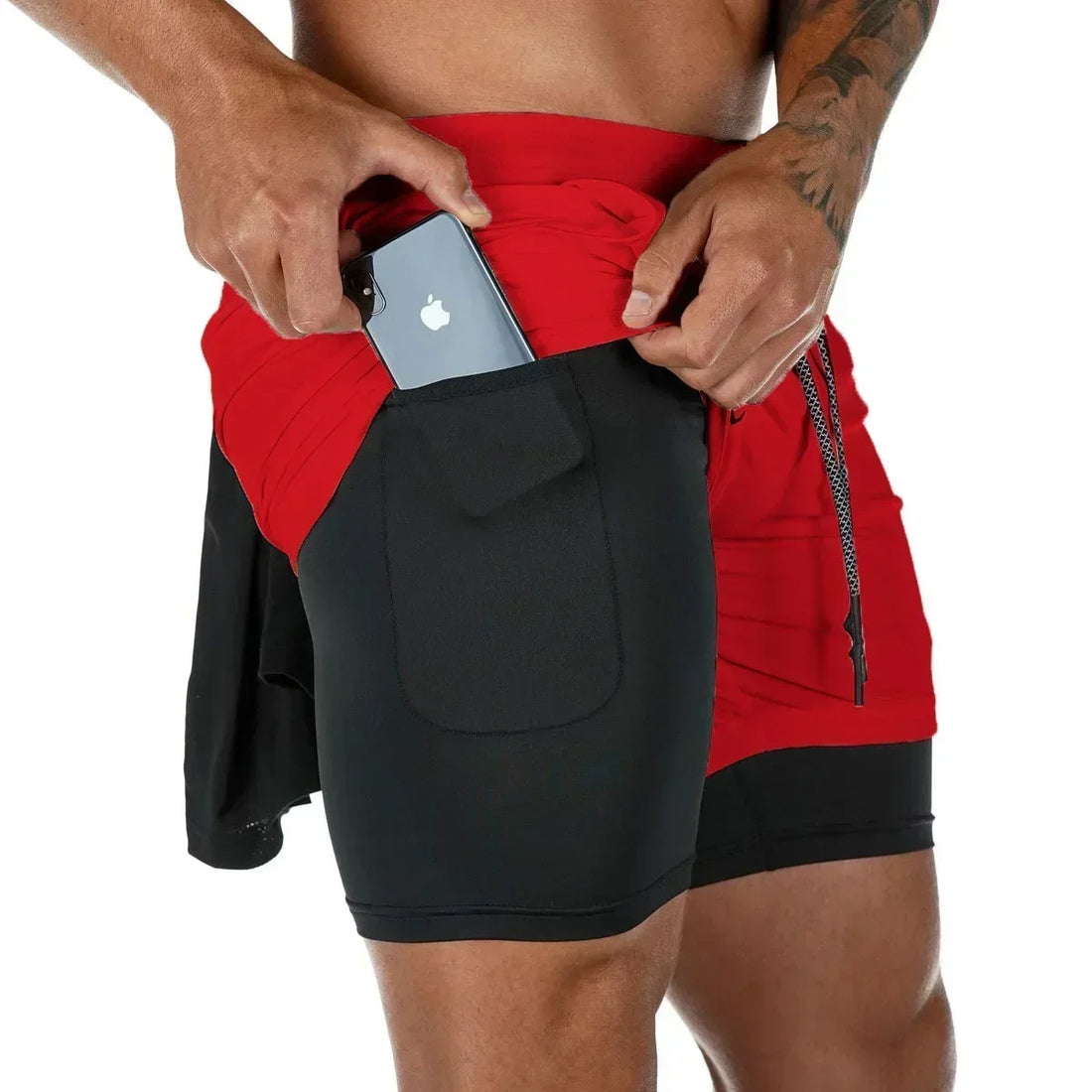 Berserk- Men's 2-in-1 sports shorts gym and fitness training