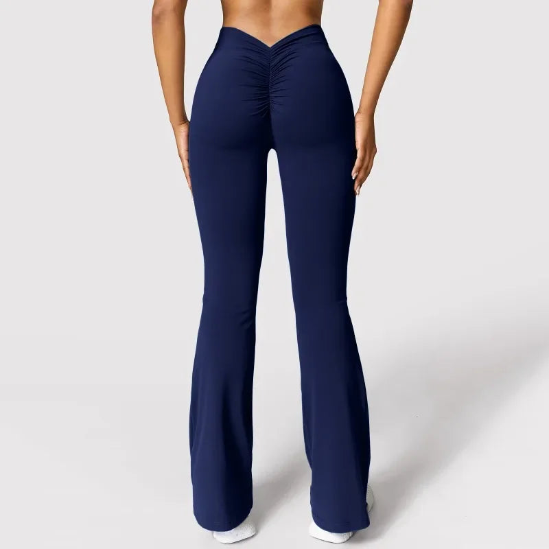 Gym Pants Solid Slim Latin Dance Trousers