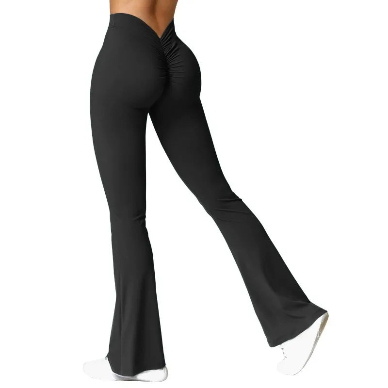 Gym Pants Solid Slim Latin Dance Trousers