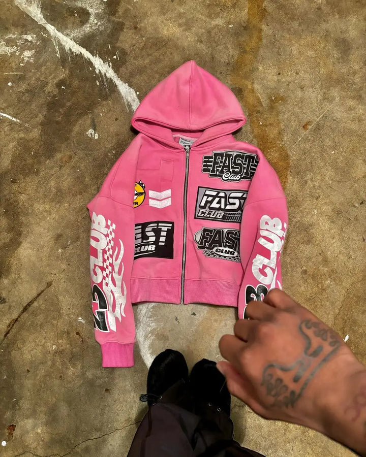 2025 Streetwear Designer Retro Men Oversized Hoodie