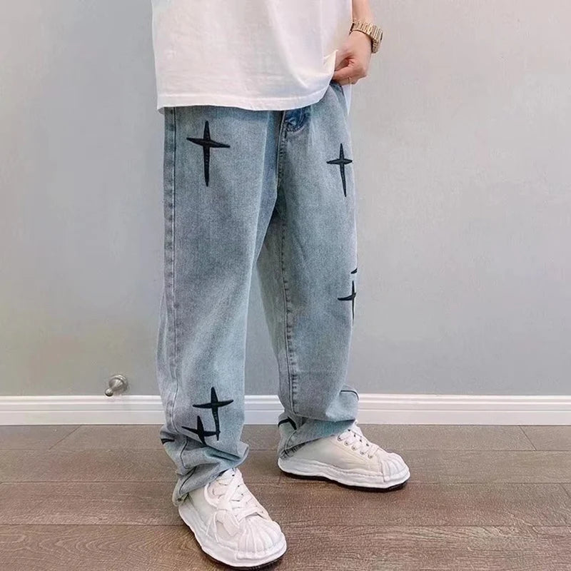 Men Designer Star Jeans Streetwear