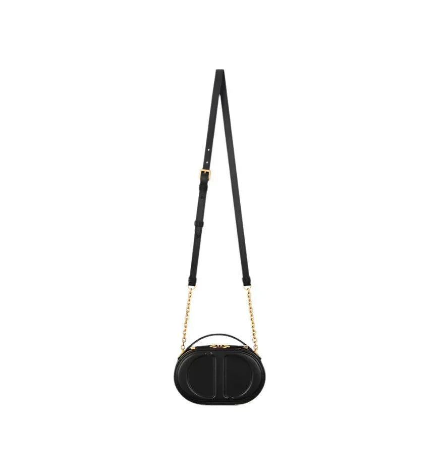 Christian Dior Signature Oval Camera Bag Calfskin with Embossed CD Signature