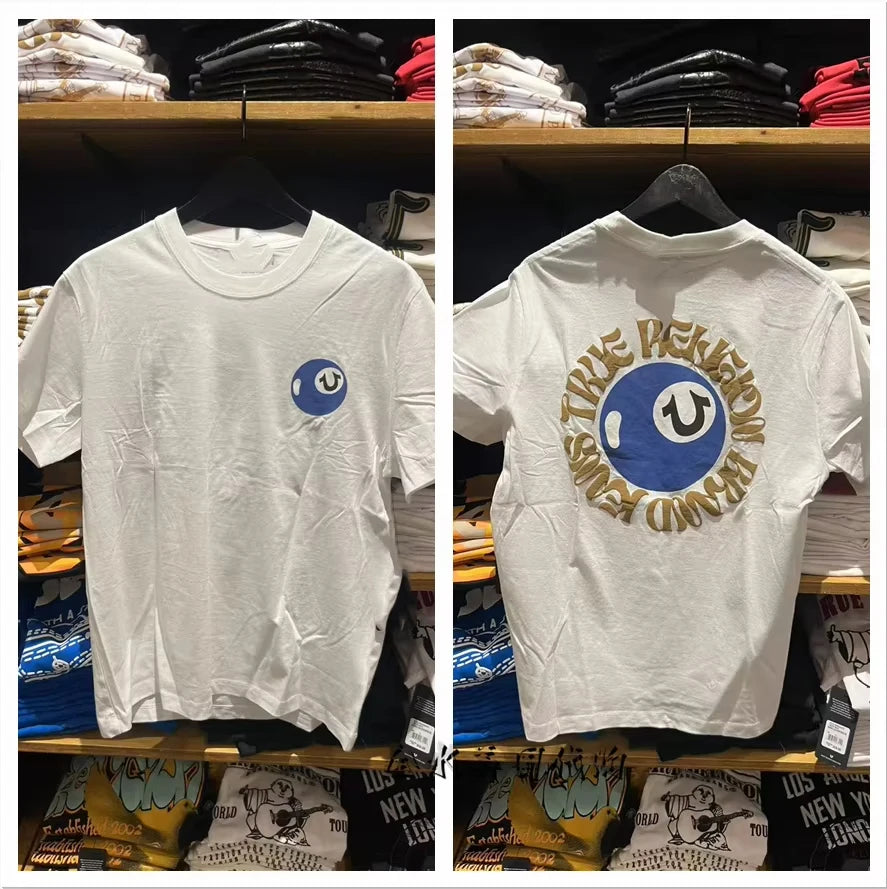 2025 Men's and Women's Pure Summer Casual Short-sleeved Top Youthful Vitality