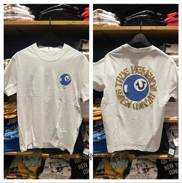 2025 Men's and Women's Pure Summer Casual Short-sleeved Top Youthful Vitality