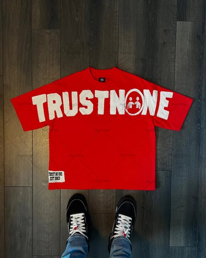 Designer T-shirt Men Street Hip-hop Fashion Cotton Retro Oversized Top
