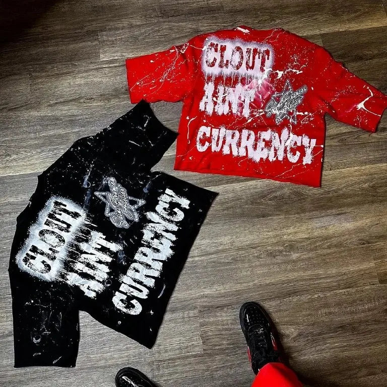 Streetwear T-Shirt Hip Hop Punk Rock Oversized Mens And Womens