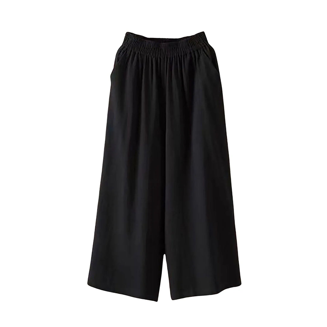 Casual and Versatile Lazy Style Wide Leg Pants With Pockets