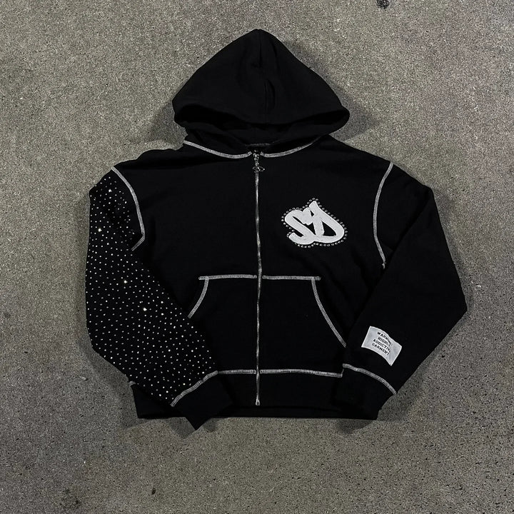 2025 Streetwear Designer Retro Men Oversized Hoodie