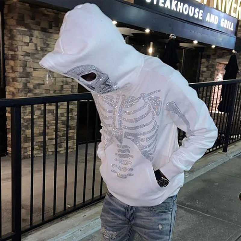 Long Sleeve Hoodie Jacket Men Hoodies Oversized Full Zip Hoodie Coat Autumn