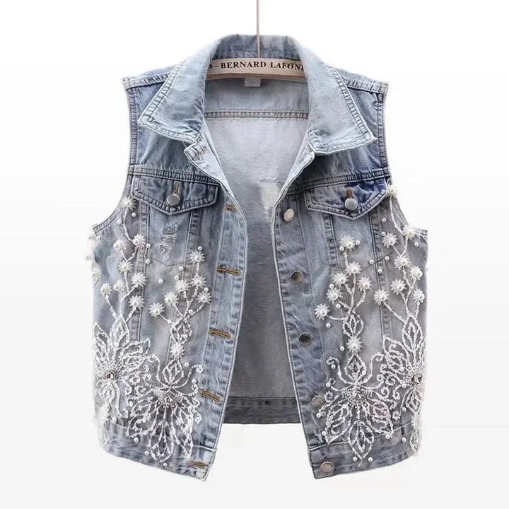 Denim Vest 2025 New spring  Sleeveless Jacket