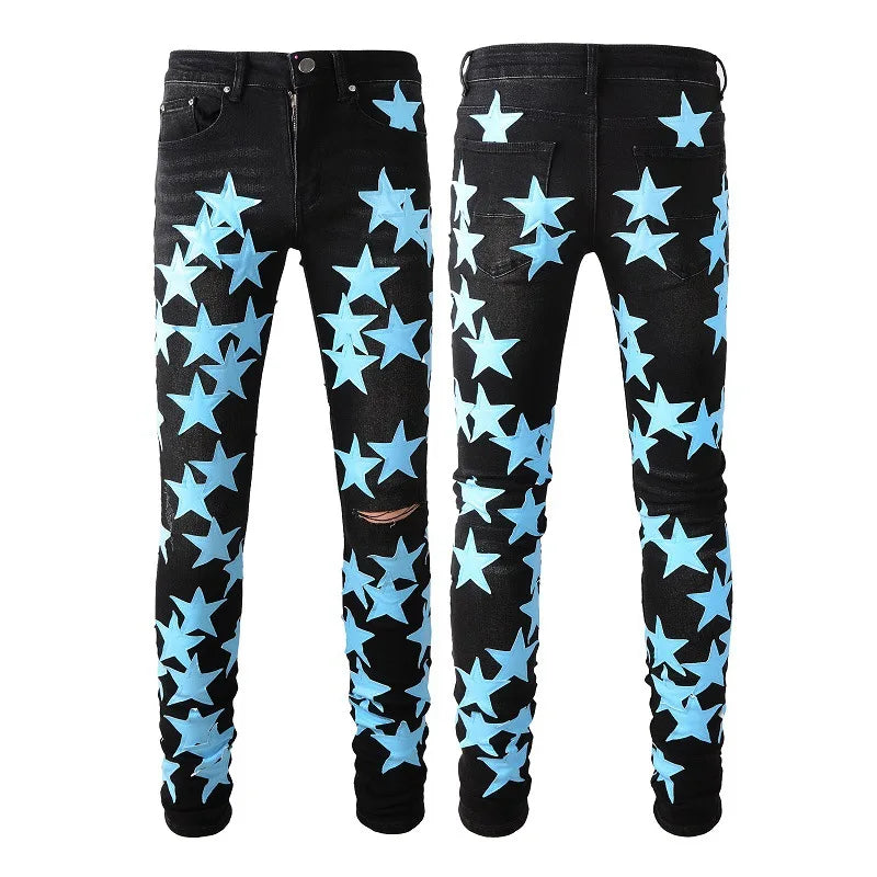 Amiri Men's Jeans Distressed Streetwear Denim Pants