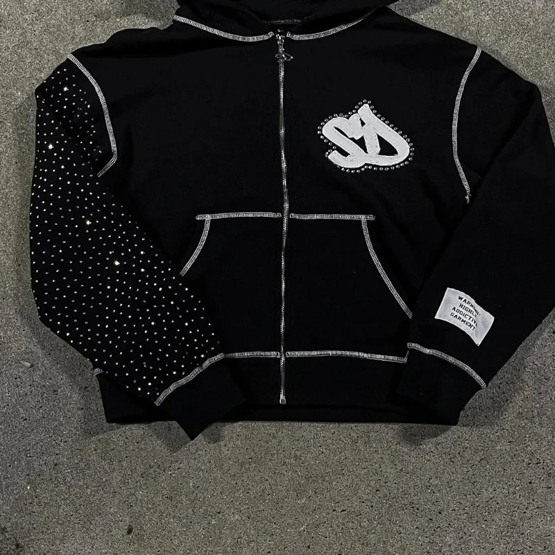 2025 Streetwear Designer Retro Men Oversized Hoodie